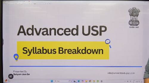 Satyam Sir : Advanced USP Syllabus Breakdown